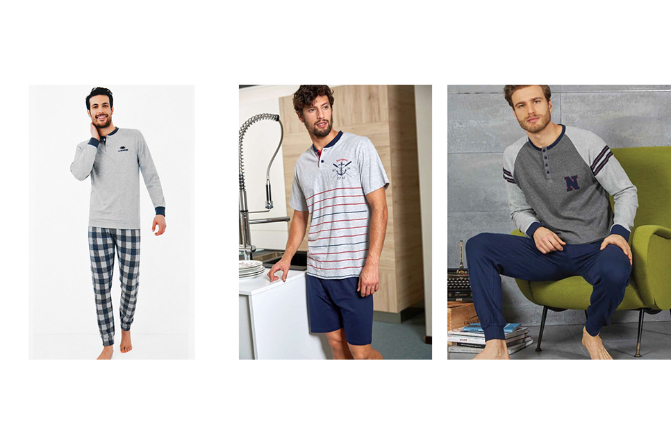 Pigiami tessuto e flanella uomo Sotto Sopra